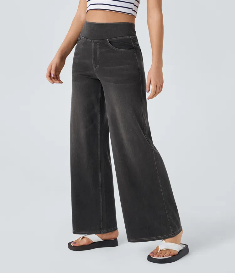 The Solène Relaxed Wide-Leg Jeans