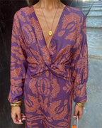 CIARA™ | wedding guest printed midi dress