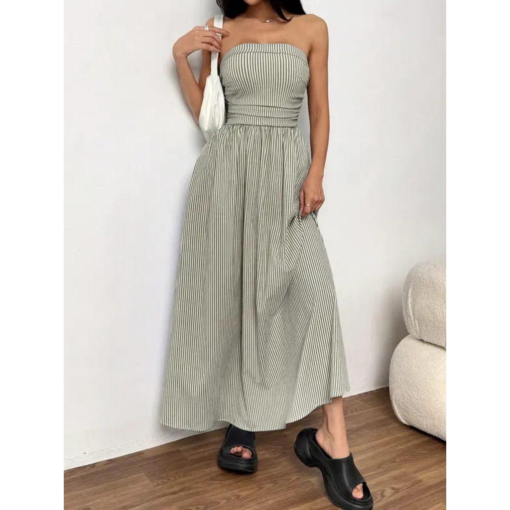 The Solène Strapless Maxi Dress