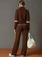 MARIETTA™ | Zip-Neck Lounge Set with Wide-Leg Trousers