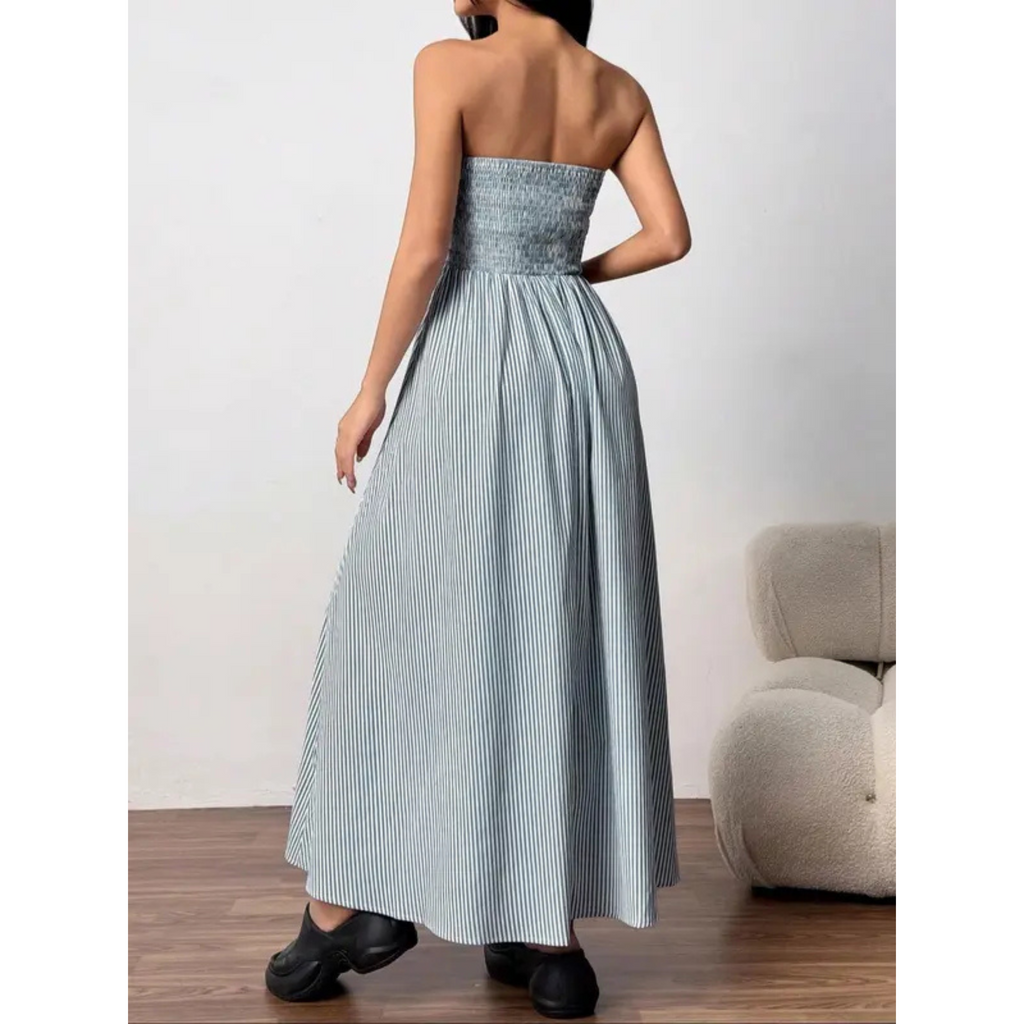 The Solène Strapless Maxi Dress