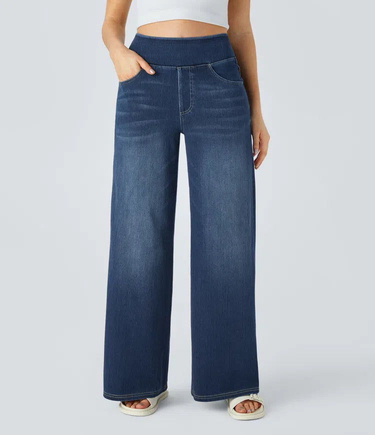The Solène Relaxed Wide-Leg Jeans