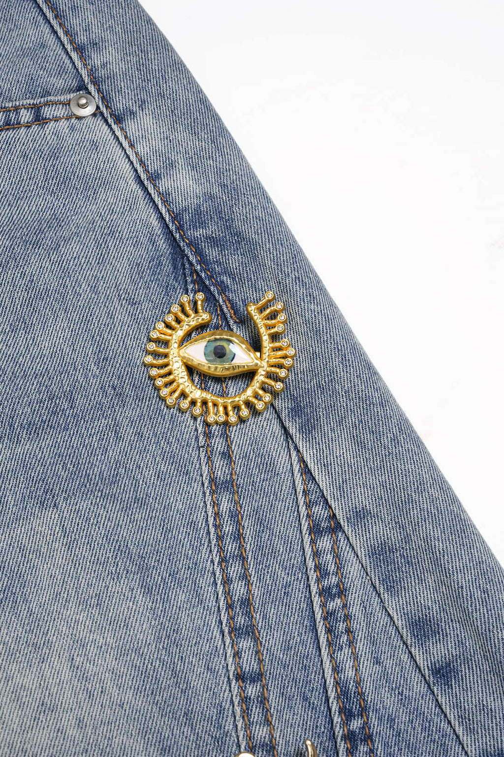 SAOIRSE™ | embellished wide-leg denim jeans