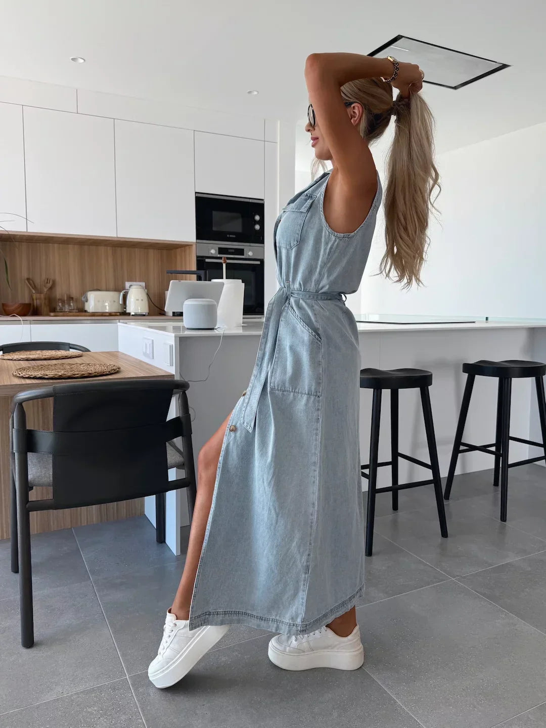 MARIA™ | Maxi Denim Dress
