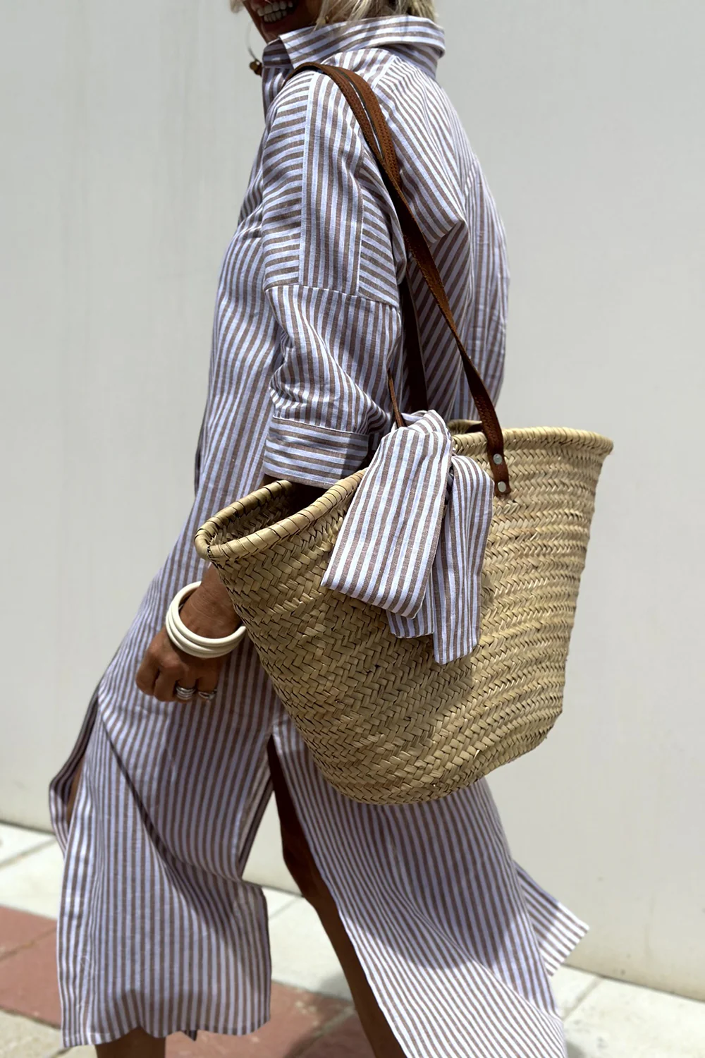 LISA™ | striped relaxed shirt dress