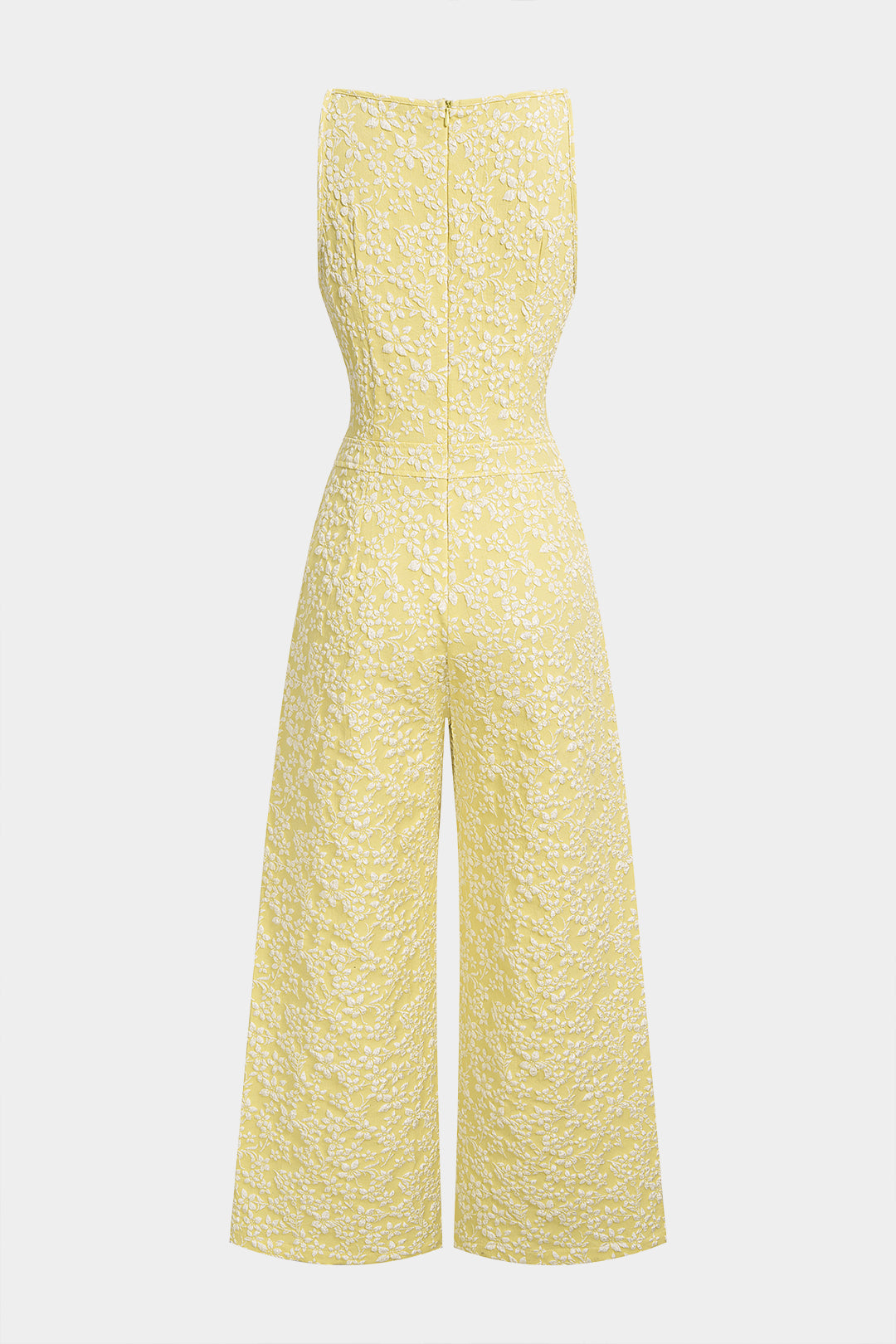 ELVIRA™ | textured bow strap wide-leg jumpsuit