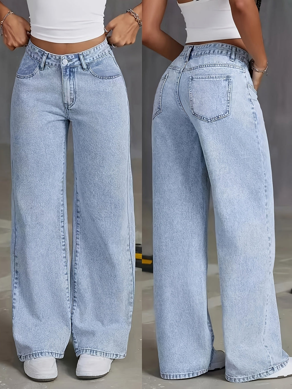 The Philippa Trendy High-Waisted Denim