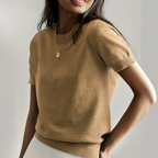 ARINA™ | short sleeve fitted knit top