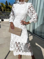 AOIFE™ | Elegant Lace Midi Dress