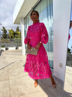 AOIFE™ | Elegant Lace Midi Dress