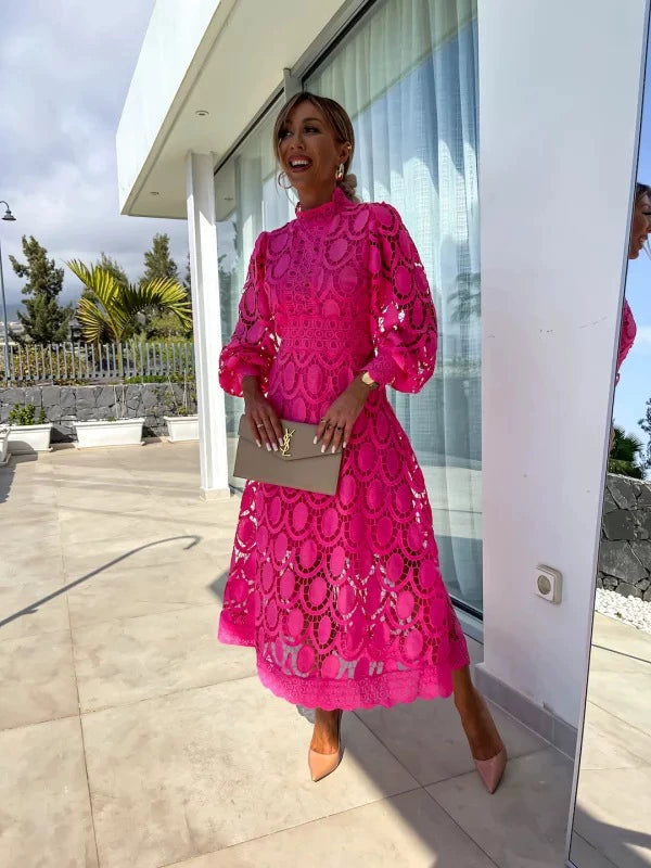 AOIFE™ | Elegant Lace Midi Dress