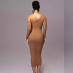 The Celeste Sculpted Midi Dress