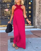 DELPHINE™ | DRESS WITH CROSSED CUT