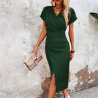FIADH™ | vibrant wrap midi dress