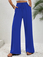 VALERIA™ | drawstring relaxed wide-leg trousers