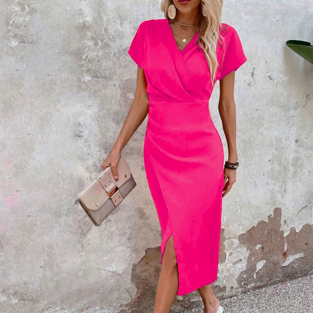 FIADH™ | vibrant wrap midi dress