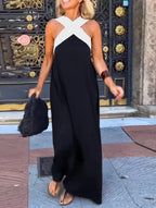 DELPHINE™ | DRESS WITH CROSSED CUT