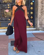 DELPHINE™ | DRESS WITH CROSSED CUT
