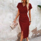 FIADH™ | vibrant wrap midi dress