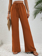 VALERIA™ | drawstring relaxed wide-leg trousers