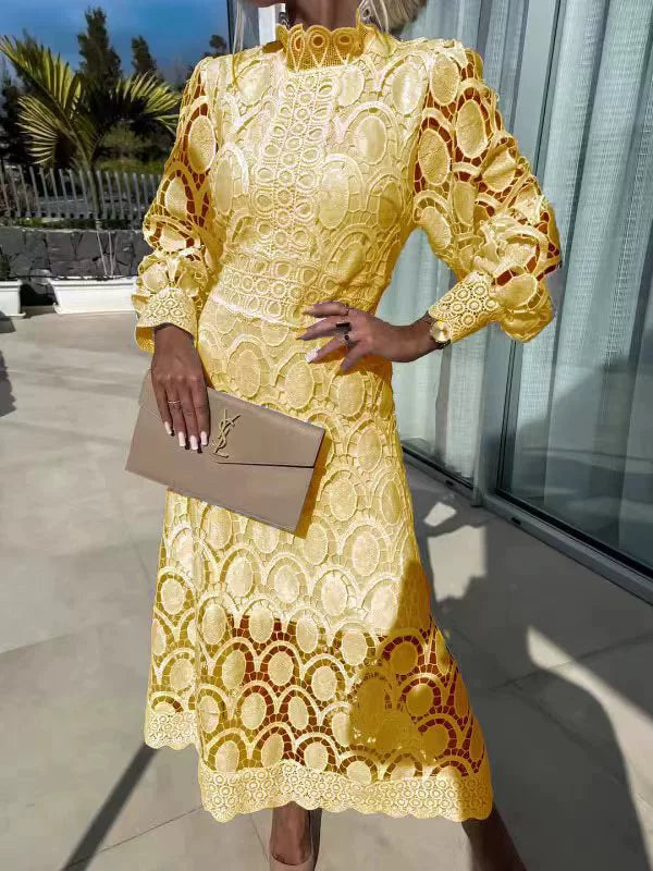 AOIFE™ | Elegant Lace Midi Dress