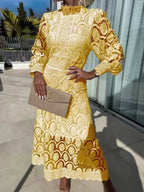 AOIFE™ | Elegant Lace Midi Dress