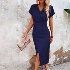 FIADH™ | vibrant wrap midi dress