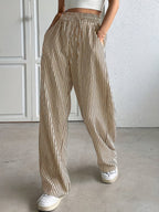 NOLINA™ | striped drawstring relaxed trousers