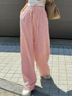 NOLINA™ | striped drawstring relaxed trousers