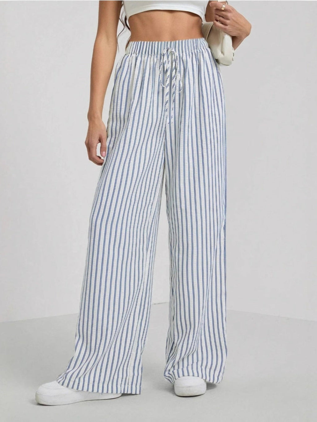 NOLINA™ | striped drawstring relaxed trousers