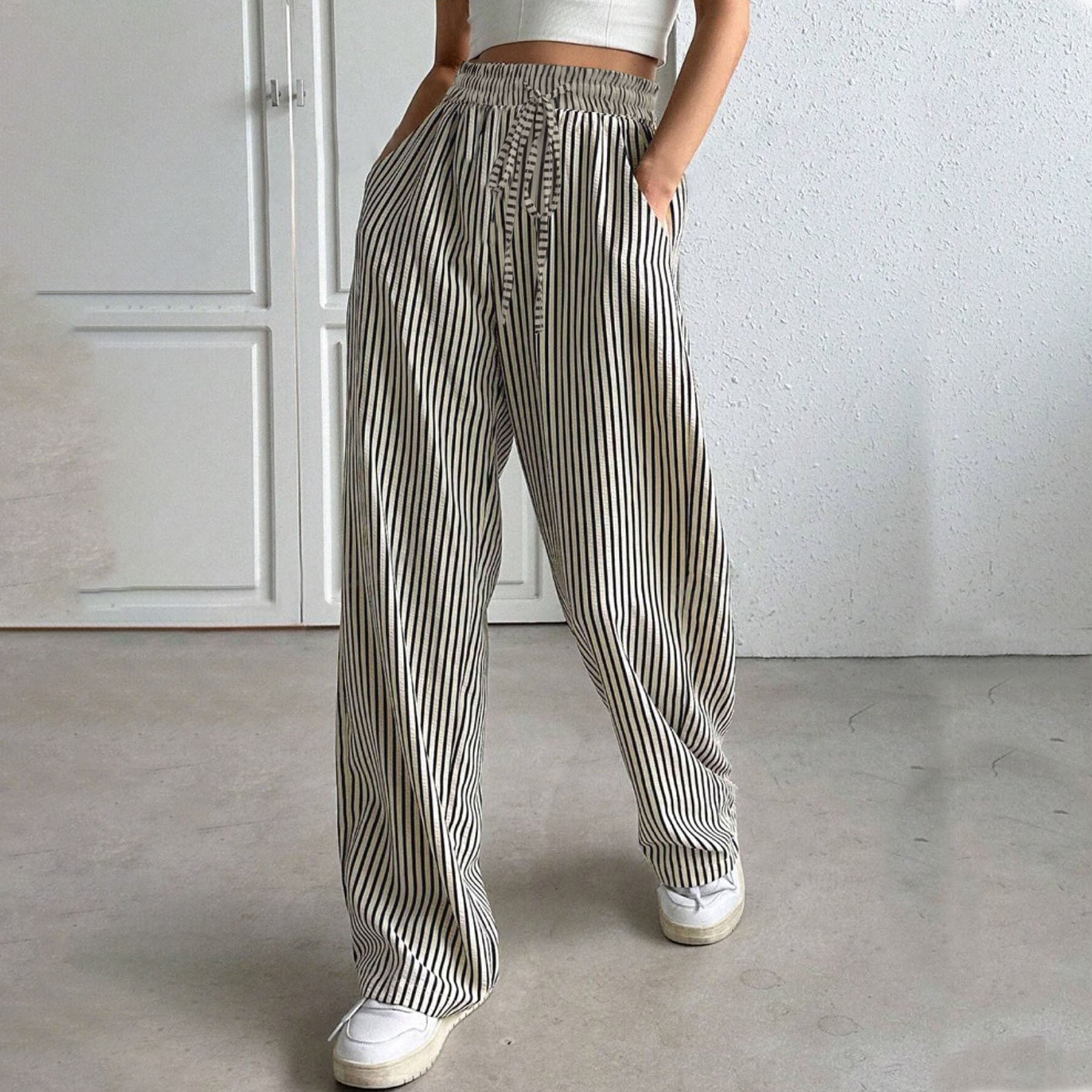 The Taite Relaxed Striped Summer Trousers