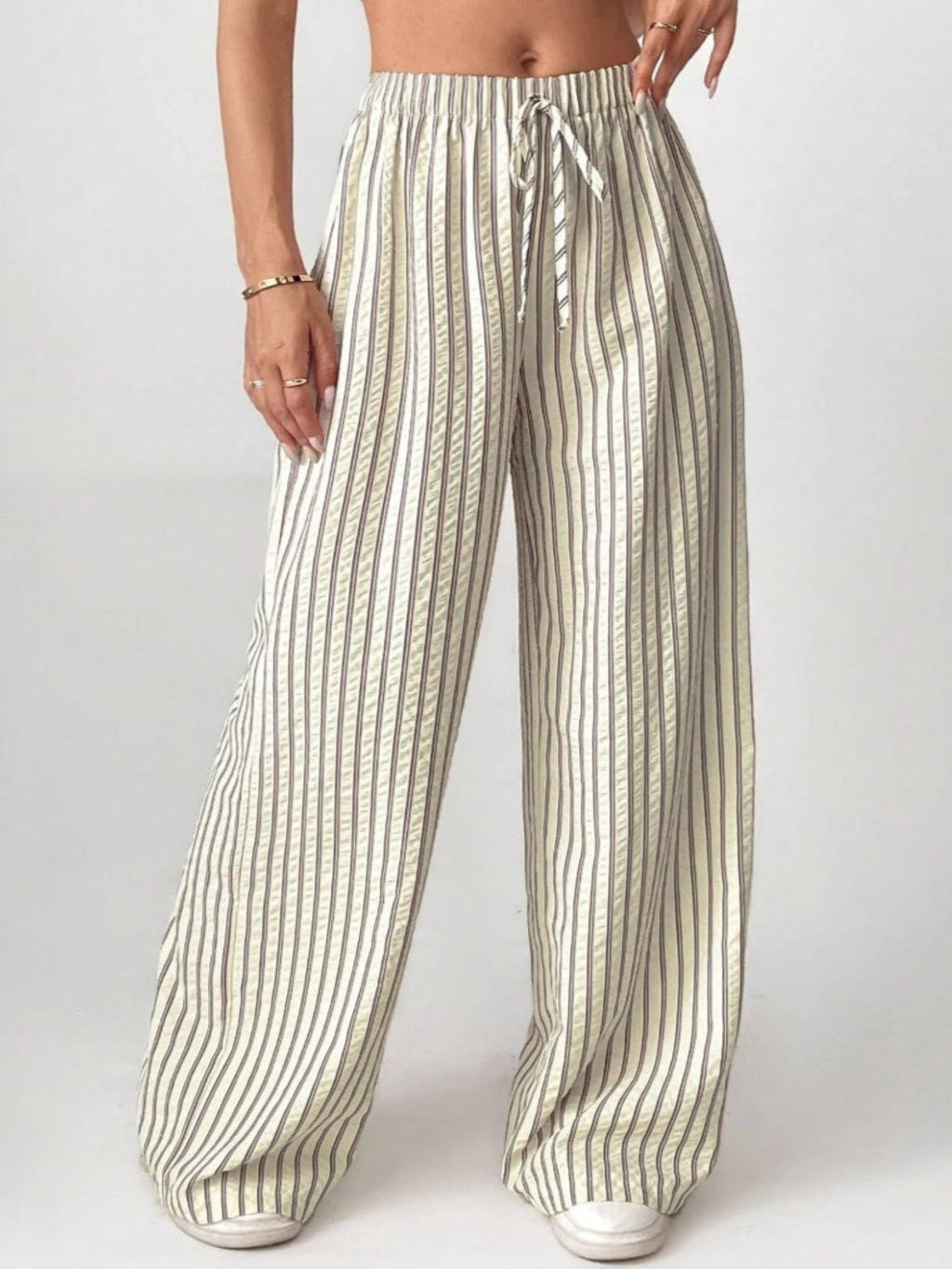 NOLINA™ | striped drawstring relaxed trousers