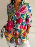 SHARON™ | Colorful Pattern Blouse