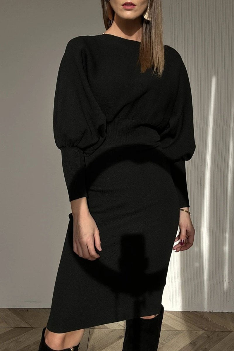 The Mirelle Balloon Sleeve Midi Dress