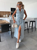 MARIA™ | Maxi Denim Dress