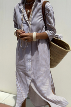 LISA™ | striped relaxed shirt dress