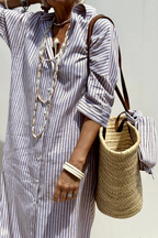 LISA™ | striped relaxed shirt dress