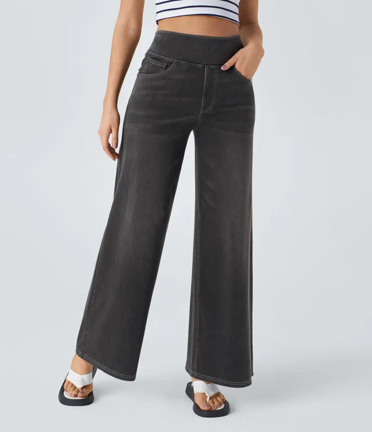 The Solène Relaxed Wide-Leg Jeans
