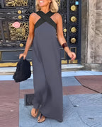 DELPHINE™ | DRESS WITH CROSSED CUT