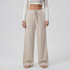 IRIS™ | ribbed drawstring wide-leg trousers