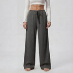 IRIS™ | ribbed drawstring wide-leg trousers