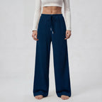 IRIS™ | ribbed drawstring wide-leg trousers