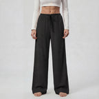 IRIS™ | ribbed drawstring wide-leg trousers