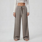 IRIS™ | ribbed drawstring wide-leg trousers