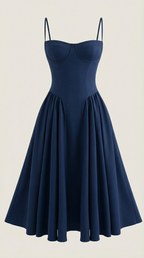 ODETTE™ | Corset Midi Dress