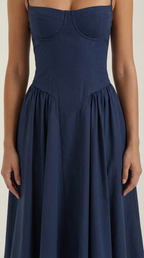 ODETTE™ | Corset Midi Dress