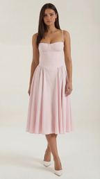 ODETTE™ | Corset Midi Dress