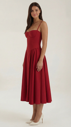 ODETTE™ | Corset Midi Dress