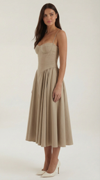 ODETTE™ | Corset Midi Dress