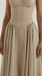 ODETTE™ | Corset Midi Dress